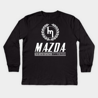 Mazda Vintage Classic - Solid White Kids Long Sleeve T-Shirt